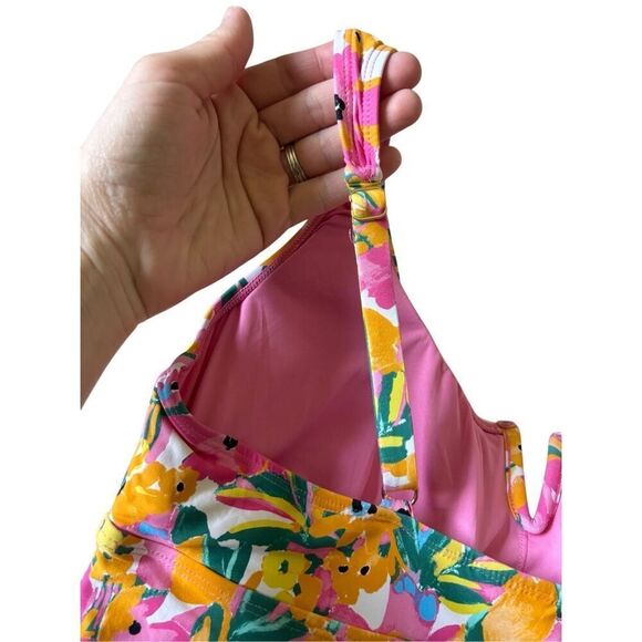 Anne Cole Sunshine Floral Printed Swimsuit size L Multicolor - Picture 6 of 7